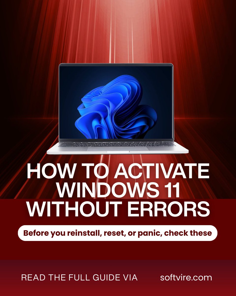 “I installed Windows 11 correctly… so why isn’t it activating?”

The answer is often hidden in:
1️⃣ License type
2️⃣ Microsoft account connection
3️⃣ Recent hardware changes

🔗 Read the full guide here: softvire.com/how-to-activat…

#windows11