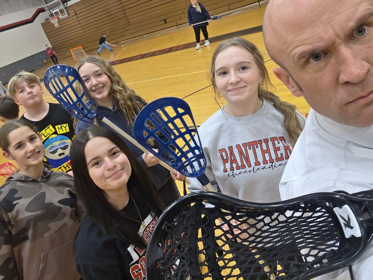 Jr. High lacrosse! Blue stick team for the win. 🐾