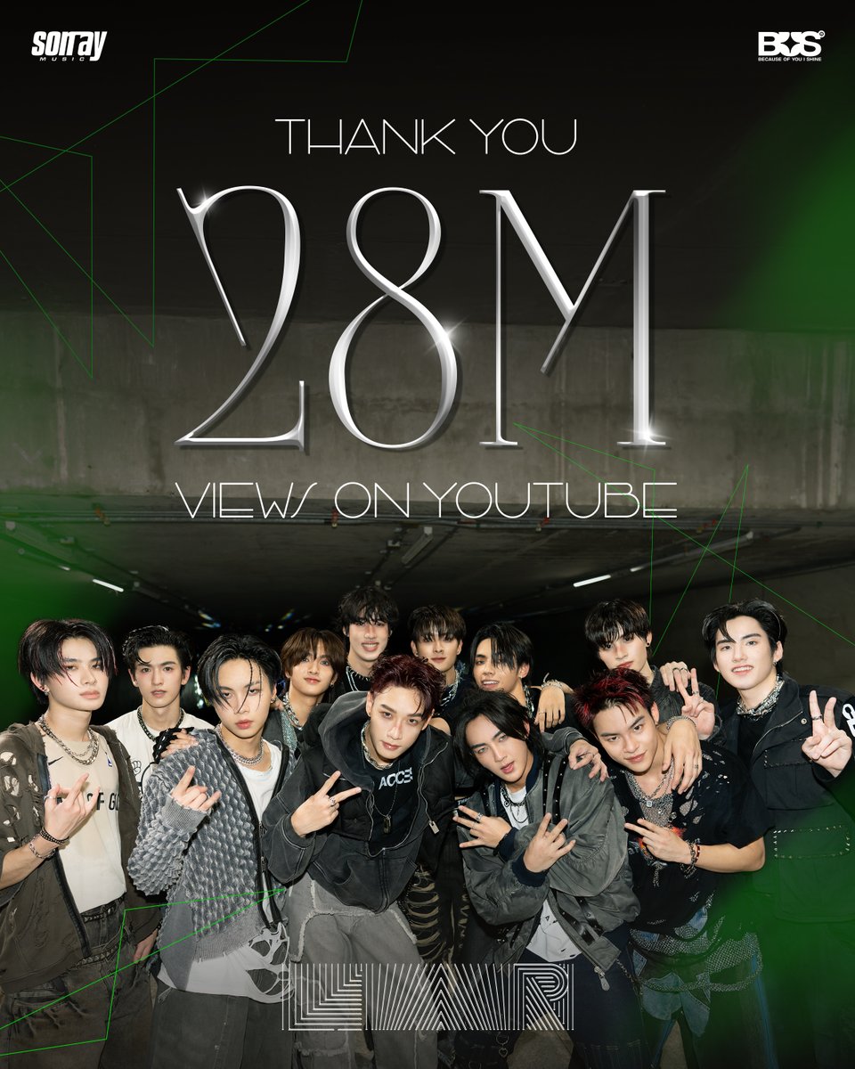 BUS_SONRAY's tweet image. ขอบคุณที่ร่วมเดินทางและปลดล็อก ‘LIAR’ สู่ 28,000,000 Views ไปกับพวกเราครับ! เพราะมีทุกคนคอยอยู่ข้าง ๆ พวกเราถึงมาได้ไกลขนาดนี้ ✨🔓

BUS 'LIAR' OFFICIAL MV
🔗: youtu.be/KQF6M-3URC8

#BUS_LIAR
#BUS_LIAR28M
#BUSbecauseofyouishine