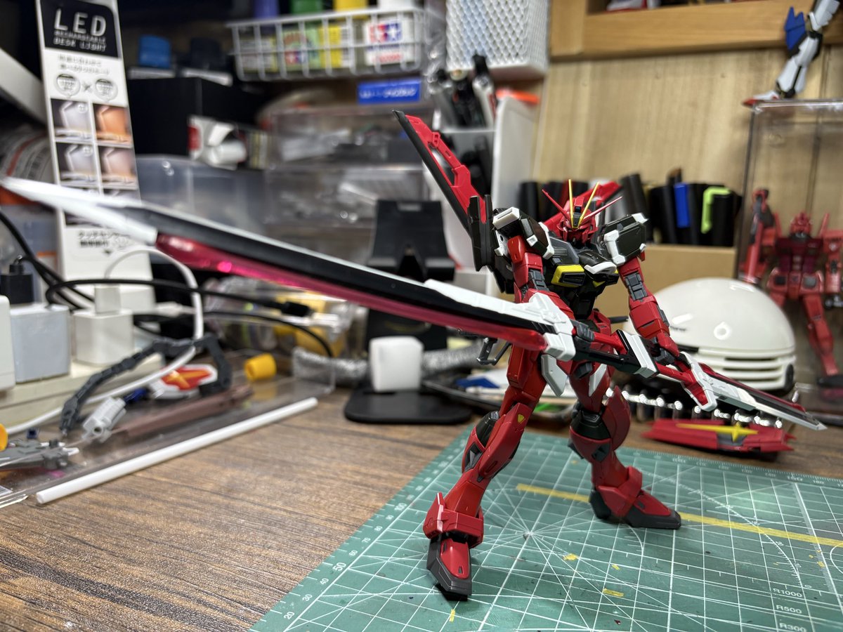 RGソードインパルスspecⅡ素組完成しました。 これでソード・ブラスト