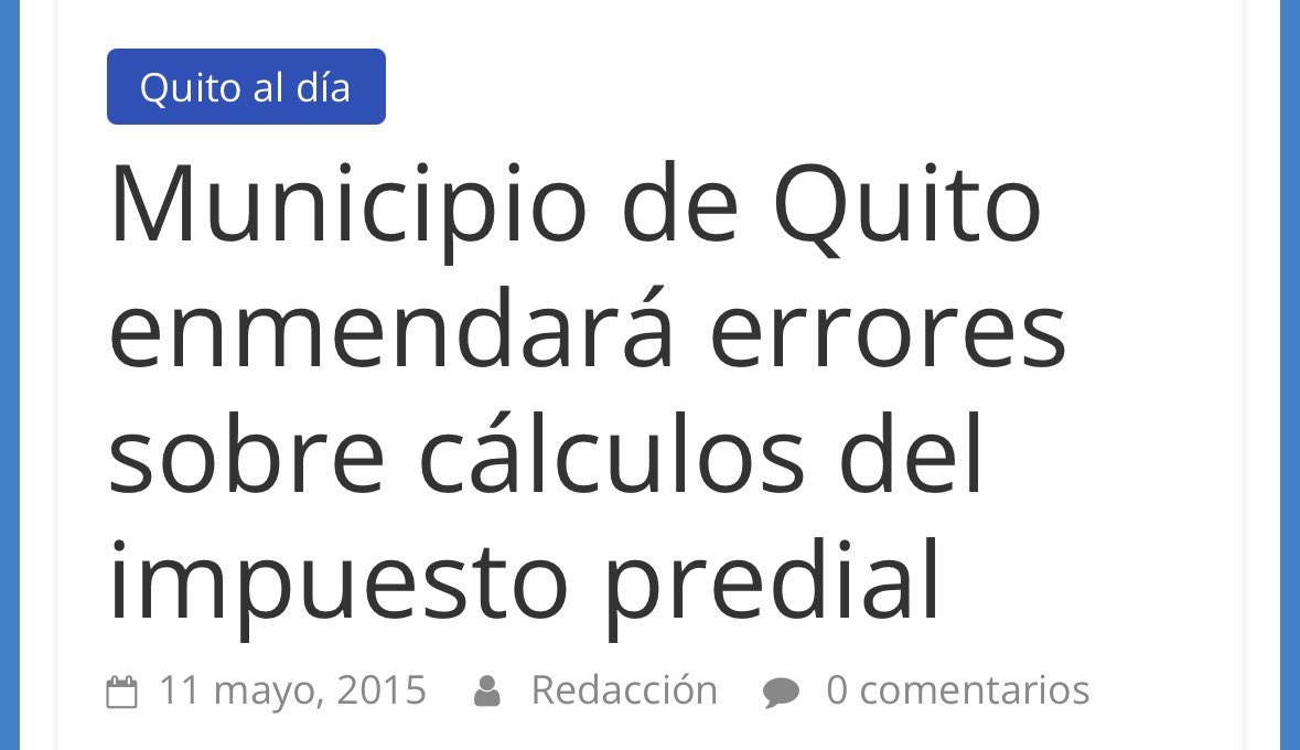 El <a href="/MunicipioQuito/">Municipio de Quito</a> sigue cometiendo errores 💤#DespiertaQuito