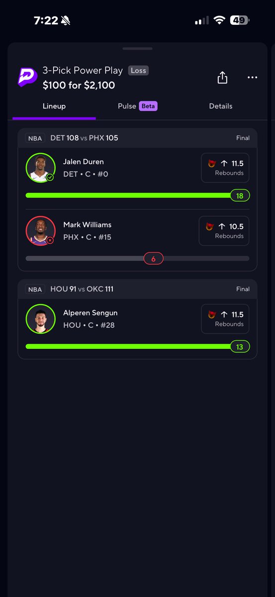 RaiderNation_21's tweet photo. @PrizePicks the app doesn’t work and I couldn’t cash out at 60 and some change?!? Wow good stuff guys. https://t.co/Oxu2kTJA3G