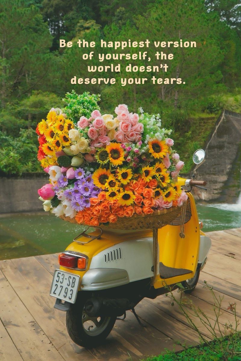 sunflowerchives's tweet photo. Be the happiest version of yourself, the world doesn't deserve your tears. https://t.co/Nt2Uz0K296