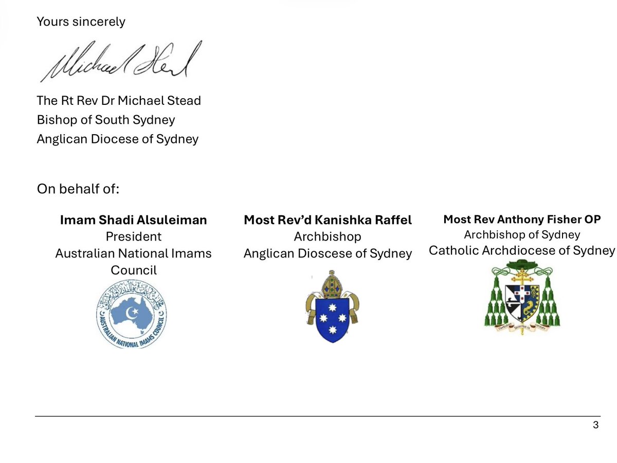Well, this is a little awkward for the government. 27 religious leaders sign a letter opposing key aspects of the proposed law. It seems that the only one missing is Judaism. The government has done an extraordinary job drafting legislation that almost no one supports