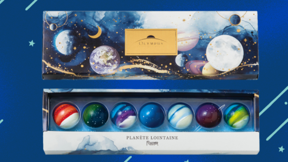 fashionpressnet's tweet image. “宇宙スイーツ”がコニカミノルタプラネタリウムで、キラキラ輝く鉱物チョコレート＆星屑マカロンなど - fashion-press.net/news/142235