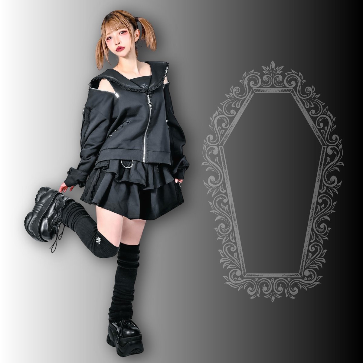 news】 本日21:00- 「SERA」 裏毛 上下セットアップ フリル仕様の