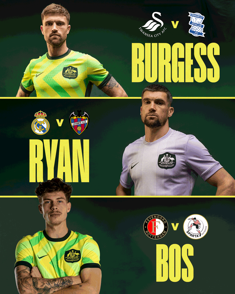 A CommBank Socceroo at the Bernabéu, a Rotterdam derby and another tasty Championship fixture 🤩 

Just three of the many European fixtures kicking off this weekend featuring your Australian internationals 🇦🇺

Read the full list via our midweek #Socceroos Abroad review and