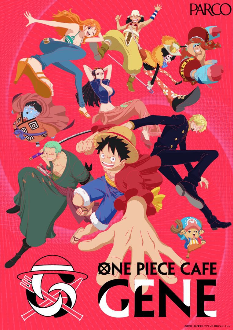 【コラボ情報】

コラボカフェ『ONE PIECE CAFE GENE』が
渋谷「THE GUEST CAFE BY PARCO」に
2.7(土)より期間限定オープン！

名場面をテーマとした
フード＆グッズがお楽しみいただけます🍴

また春頃より
心斎橋と名古屋でも順次開催予定です！
　
▼予約する
cafe.parco.jp/event/onepiece…

#ONEPIECE