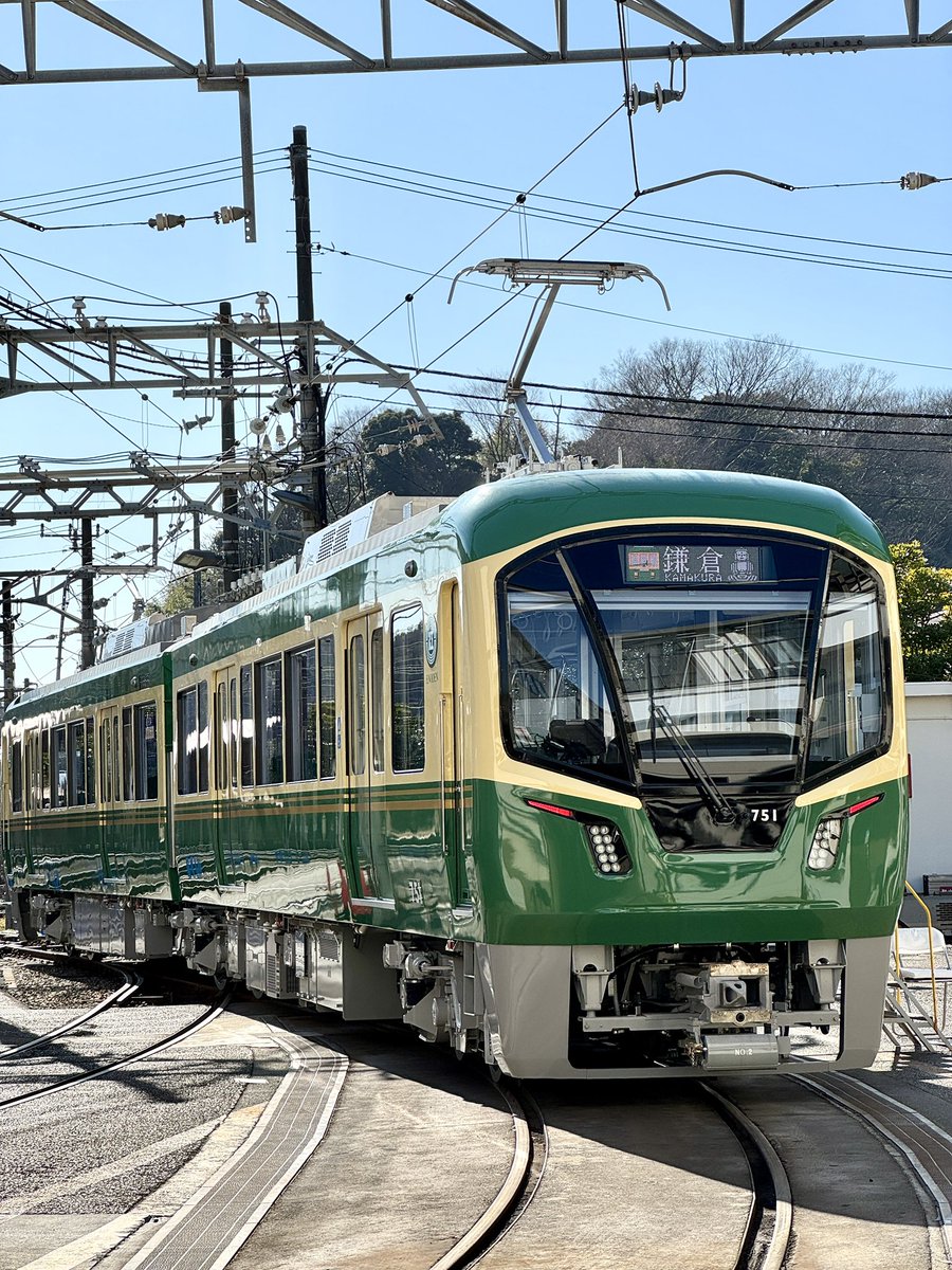 江ノ電の新型700形の取材です！
