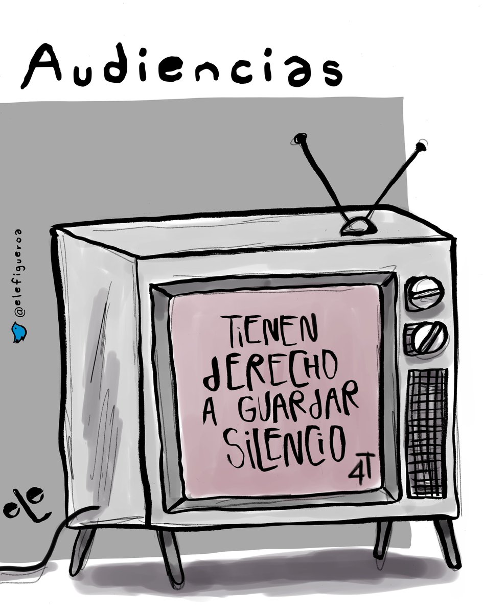 La 4T nos va a evitar la fatiga de escuchar opiniones diversas y formar una propia, total, con la del gobierno basta y sobra.

Audiencias, cartón en  <a href="/girodetuercamx/">Giro de Tuerca Multimedios</a>