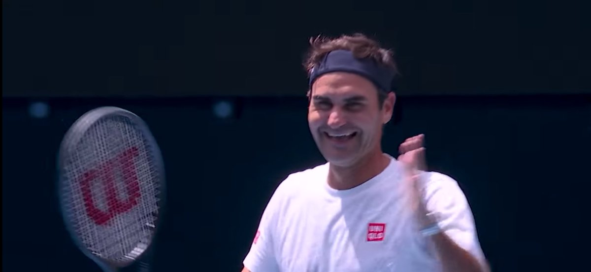 Luisca's tweet image. La felicidad que nos da verte en una cancha, @rogerfederer. Te amamos y extrañamos.