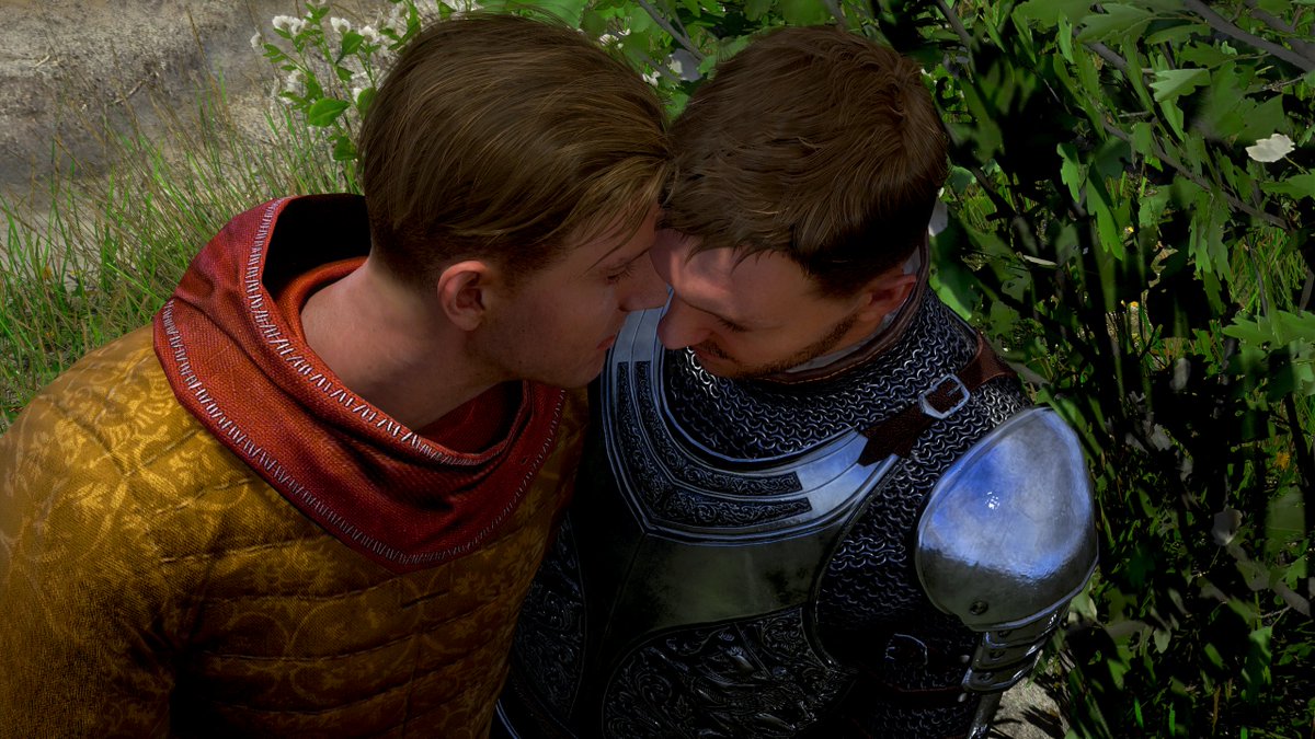 Well that's one way to subdue him - look at how shy he's become ~ 😳 💓 😂