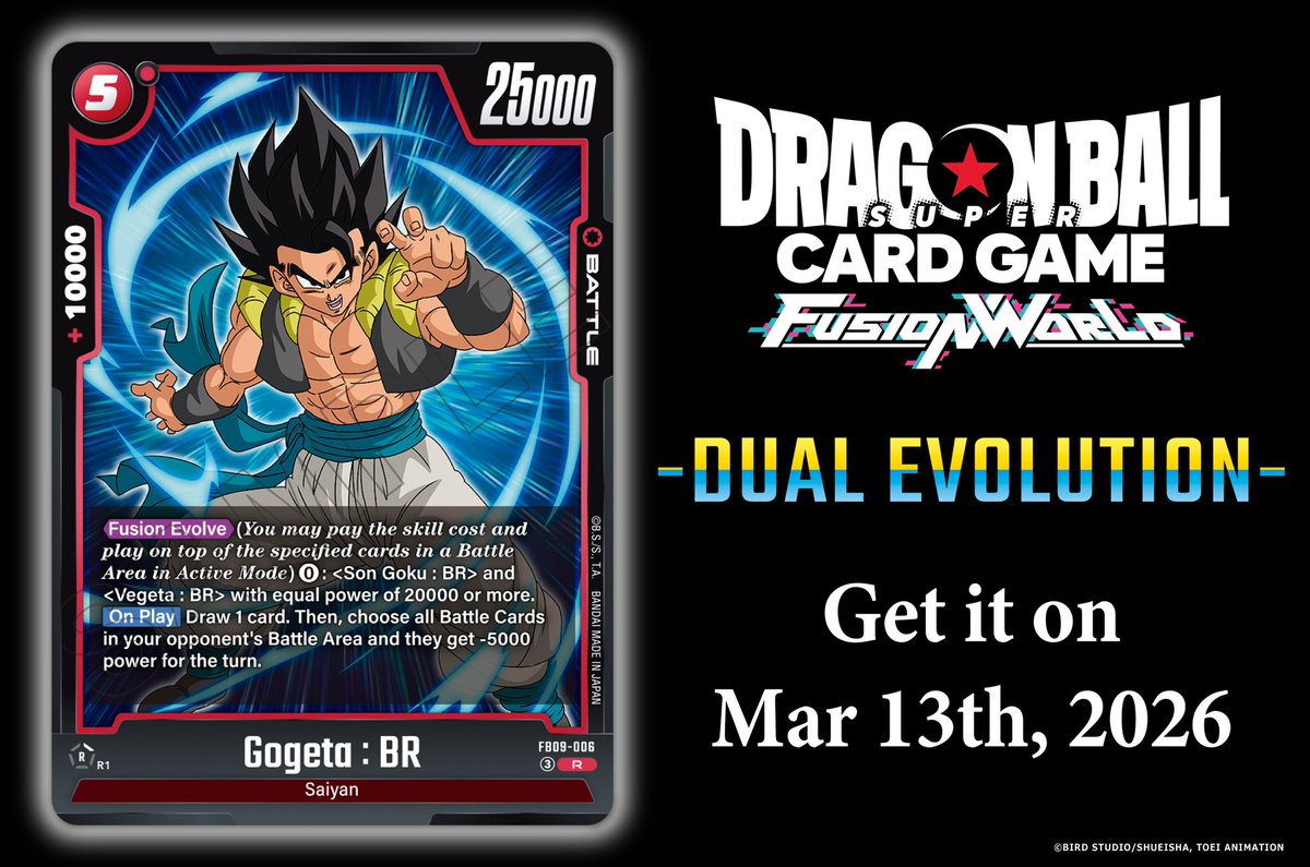 FB09 Card Reveals] Today we're revealing the Battle Card Gogeta