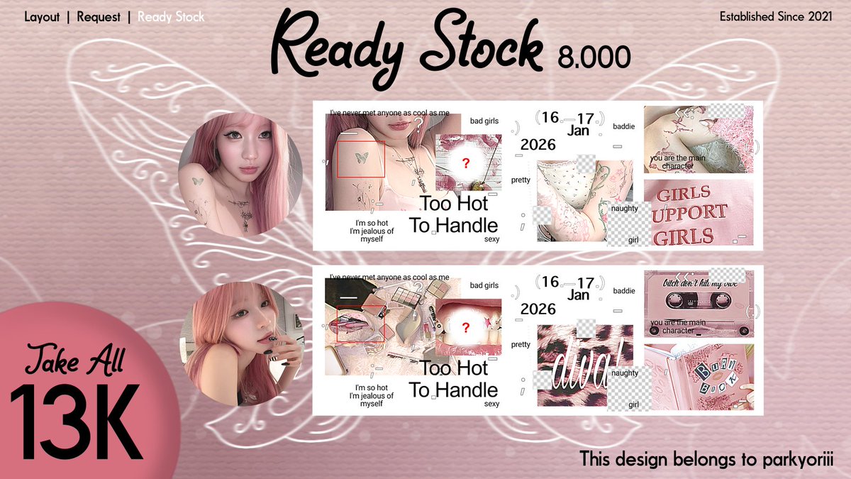 muanners's tweet image. Help repost ya thank you 🙂‍↕️

Halo aku ada layout ready H2H Hearts2hearts all member, Pharita, Asa, dan Winter 📑 Yuk jajaank 🛍️

#zonauang