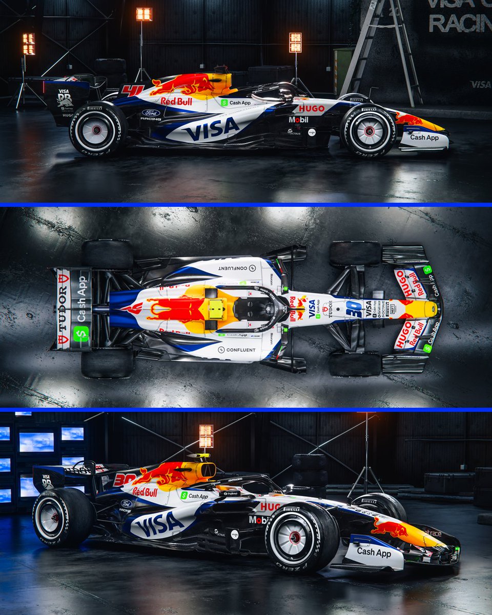 wearetherace's tweet image. ⚪️🔵 Same colours, new look - The 2026 Racing Bulls livery is here!