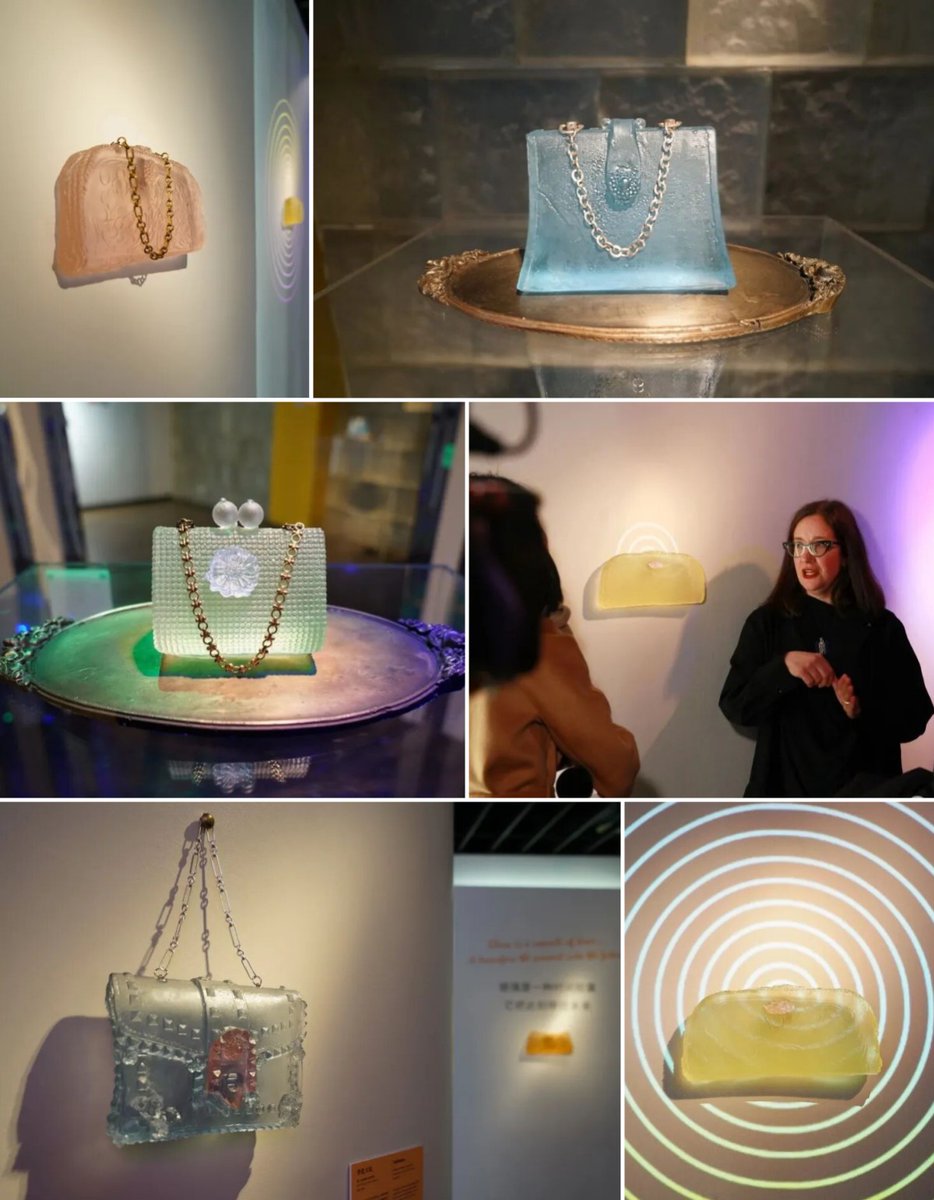 ShLetsMeet's tweet image. Multimedia artist Jen Blazina opens her first Asia solo #exhibition in #Shanghai. Inspired by #handbags from the 1920s to the 1980s, she recasts them in glass, tracing a century of women's stories through memory and form. 👜

Glass as Time, Memory in Recasting Form
🗓 Through Feb