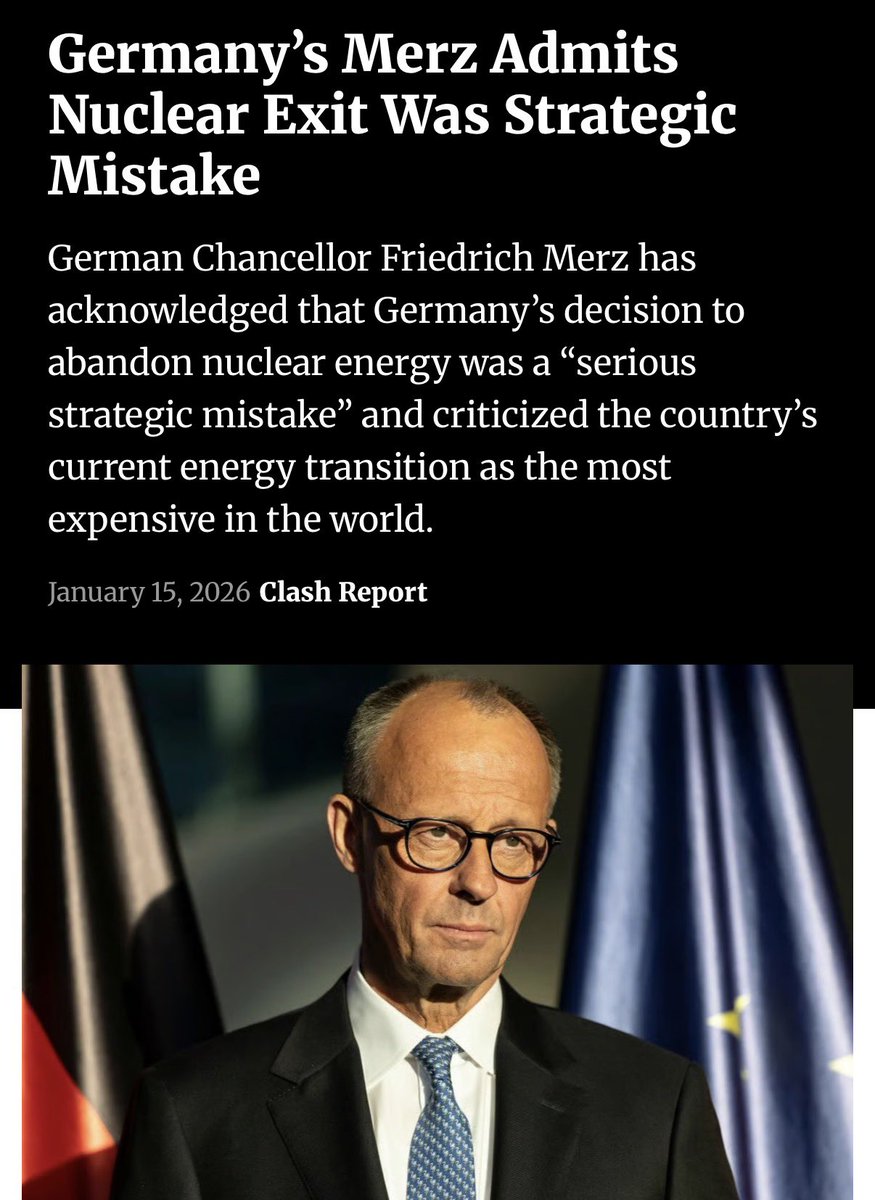 TheKevinDalton's tweet image. President Trump 2018: Germany will become totally dependent on Russian energy if it does not immediately change course

Germany 2018: LoL Orange Man

Germany 2026: Crap, the Orange Man was right