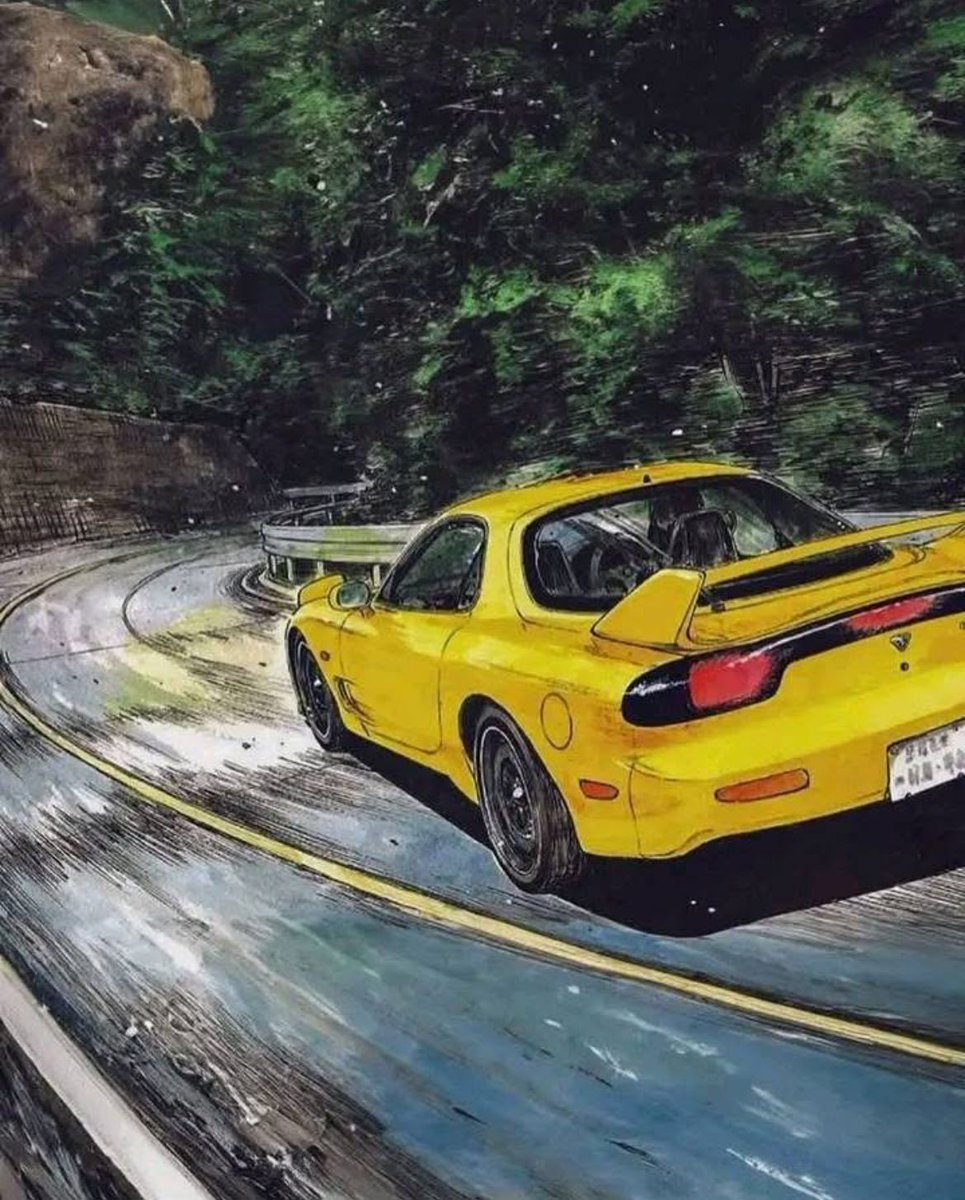 retro_anime's tweet image. Initial D (1995)