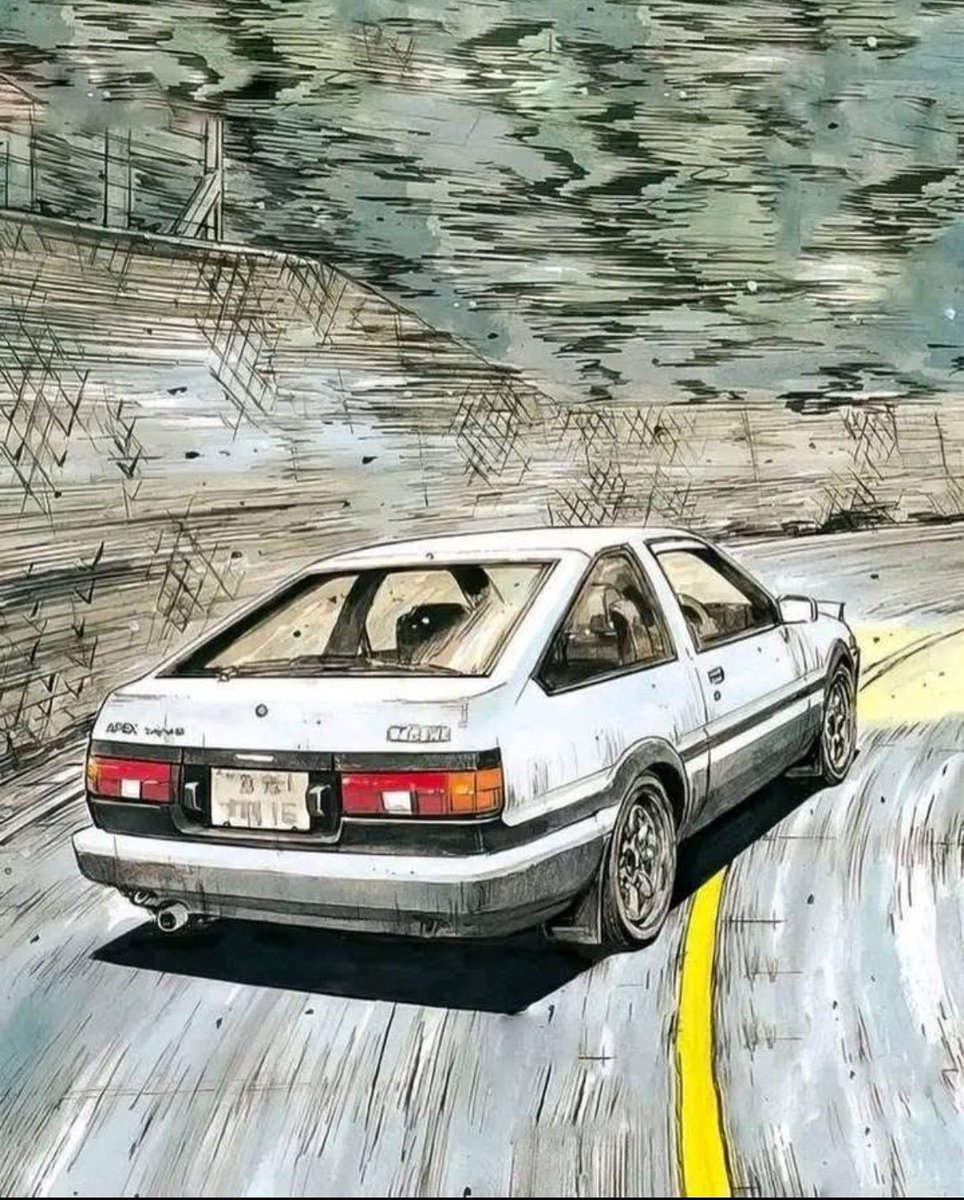 retro_anime's tweet image. Initial D (1995)