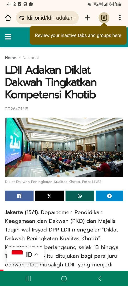 NunuNoerTri's tweet photo. #ldii latih chotib nya https://t.co/lOu1xIf791
