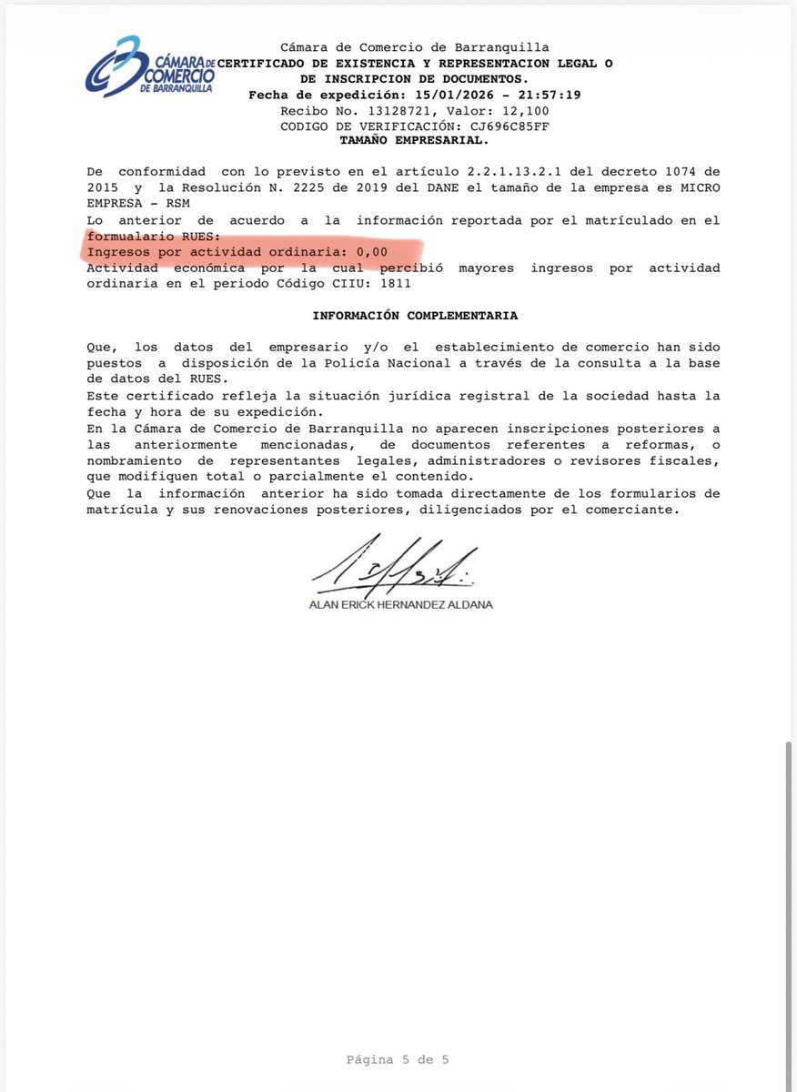 juanmartinbc's tweet image. Denuncié ante la @DIANColombia, el @CNE_COLOMBIA y @FiscaliaCol al financiador de la campaña de @IvanCepedaCast.

Samat Publicidad S.A.S. reporta ser microempresa, registra $0 en ingresos y, aun así, realizó donaciones por $609 millones.

Presuntos delitos:
- Lavado de activos.
-…