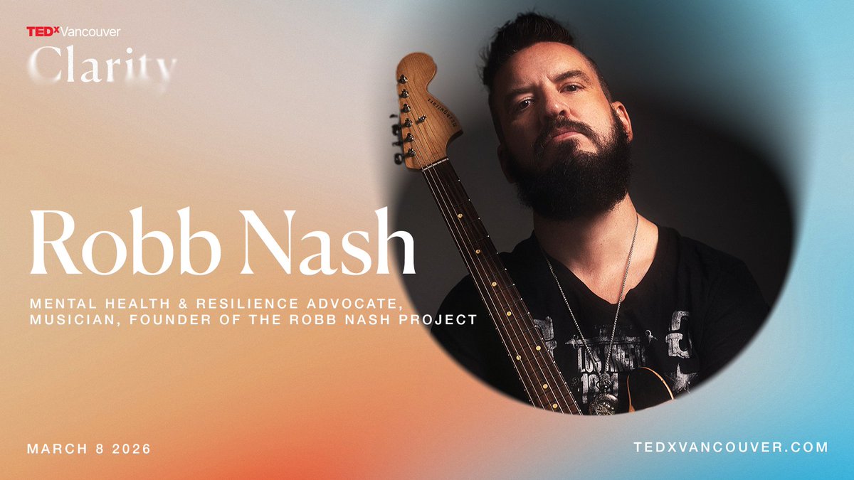 We’re very excited to announce our next speaker for TEDxVancouver 2026: Robb Nash!

Robb Nash is a musician and storyteller whose journey through adversity has shaped a powerful message about resilience, vulnerability, and finding purpose. 

#TEDxVancouver #TEDx #TED #Vancouver