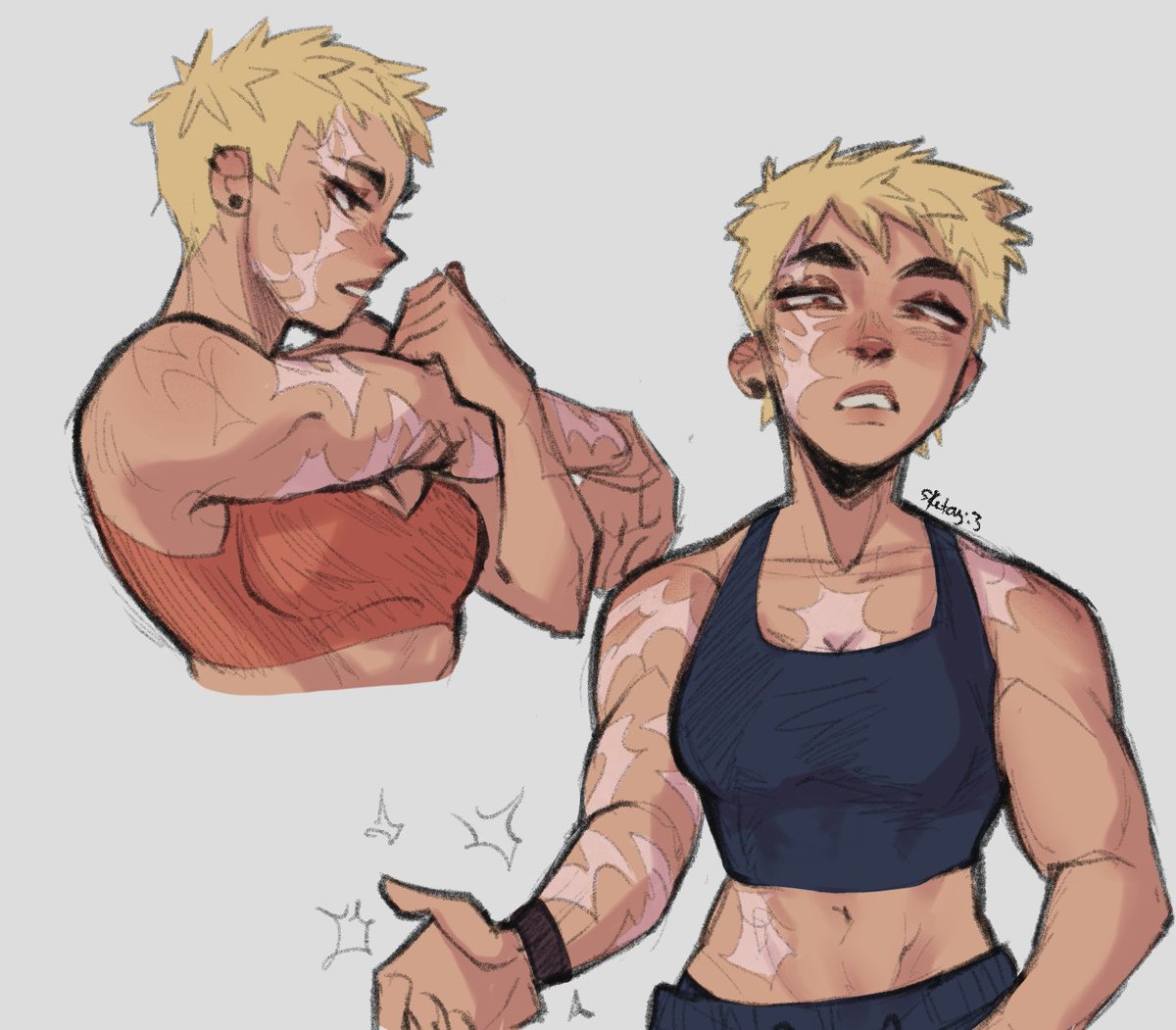 sketchyvero's tweet image. Fem kats sketches 
#mha #bakugo