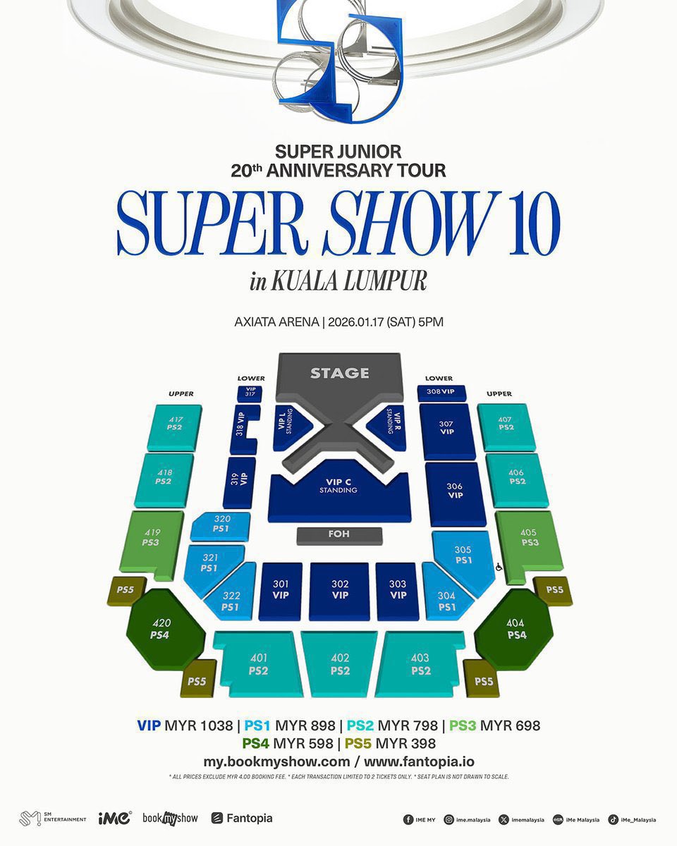 WTS SUPER JUNIOR 20th Anniversary Tour – SUPER SHOW 10 IN KL