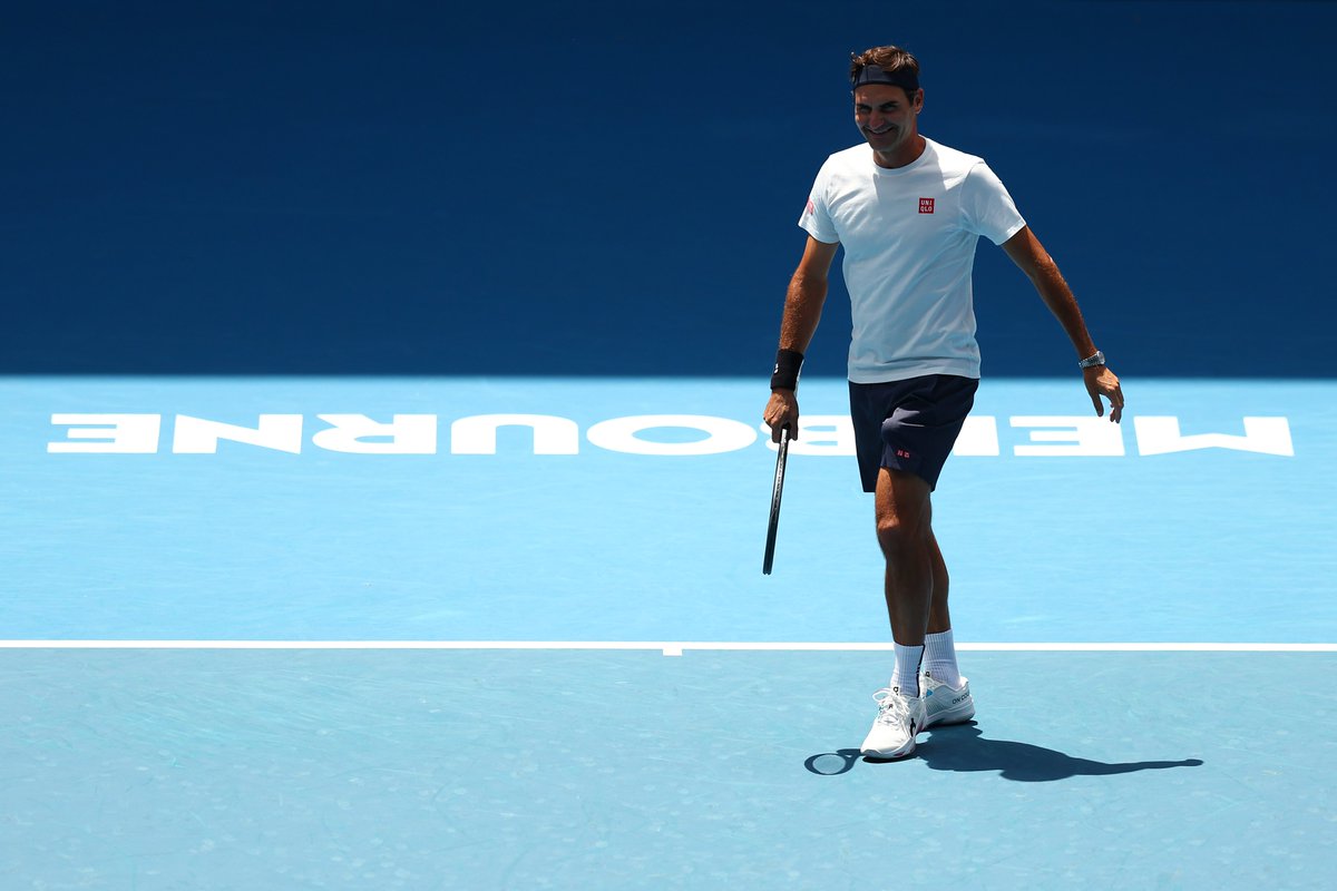 Melbourne has always looked good on you, <a href="/rogerfederer/">Roger Federer</a> 💙