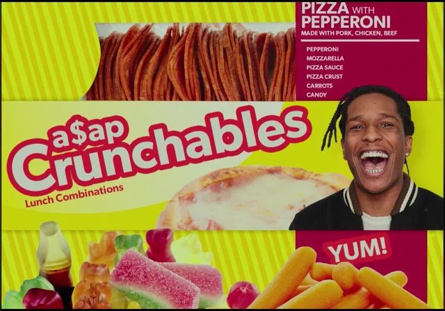can't wait for the a$ap Crunchables to come back for Don't Be Dumb
