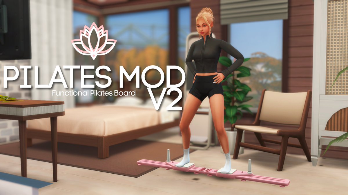 SnootysimsO's tweet photo. ✨NEW MOD ALERT! ✨
If you loved Pilates Mod V1, you’re gonna fall even more in love with V2!🥰
With new animations and new pilates board! ♥
#TheSims4 #sims4 #sims4mods https://t.co/WoPUGG5oJW