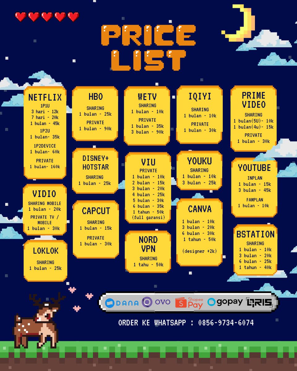 ✮⋆˙ℛUONAN: jual disney hotstar netflix viu loklok tweet media