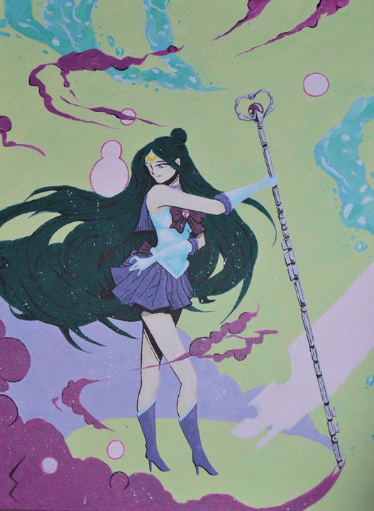 Color_Forge's tweet photo. Art of the Day! "Sailor Pluto". Buy at: https://t.co/grMTd3WgiP https://t.co/7xowlvYlxm