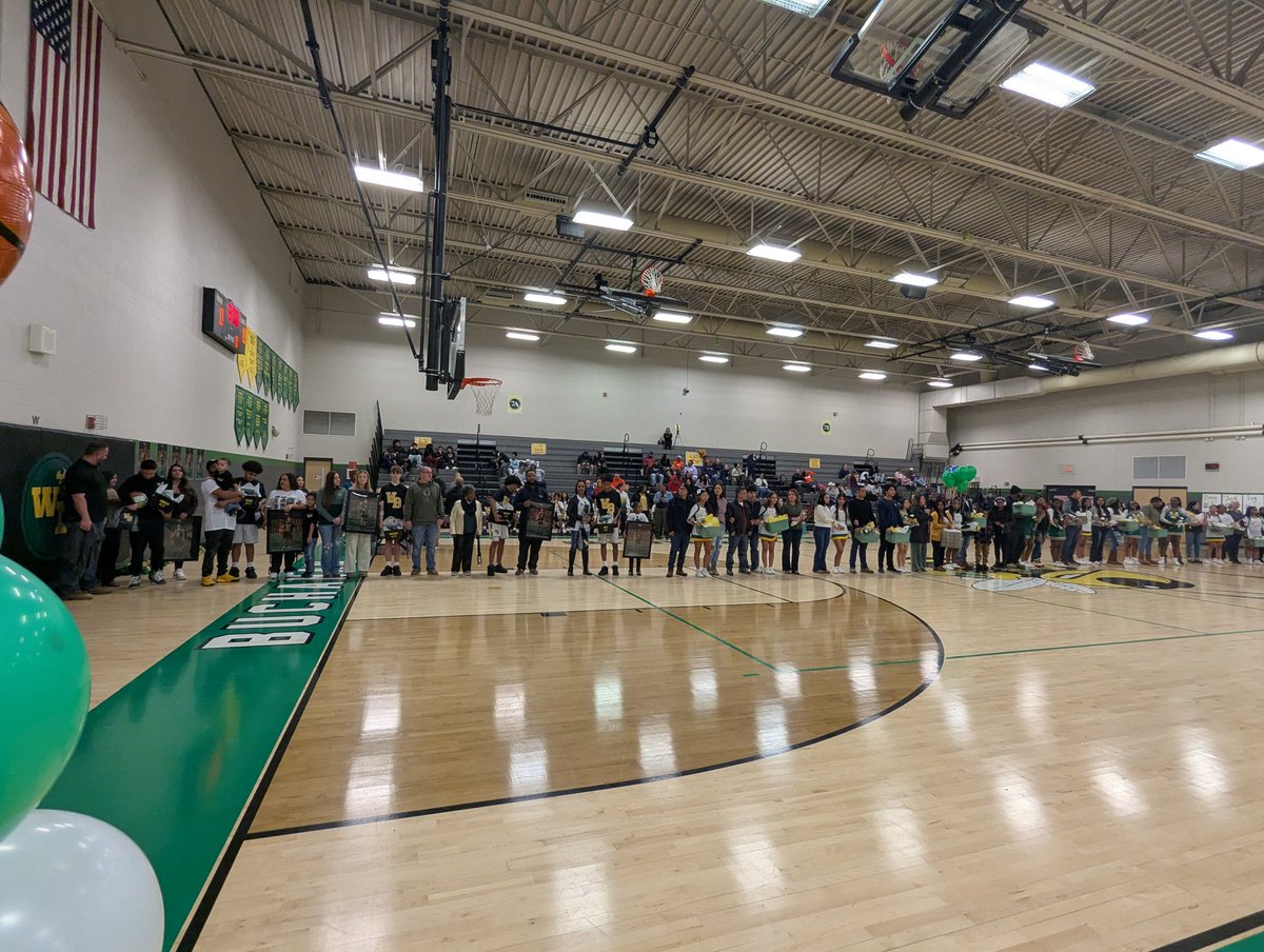 wbmsboro's tweet photo. We had the privilege of celebrating our 8th grade boys and girls basketball players and our basketball cheerleaders this evening. This is such a great group of students, and we look forward to their future successes! #goyellowjackets 🐝 https://t.co/oviPmqkmFH