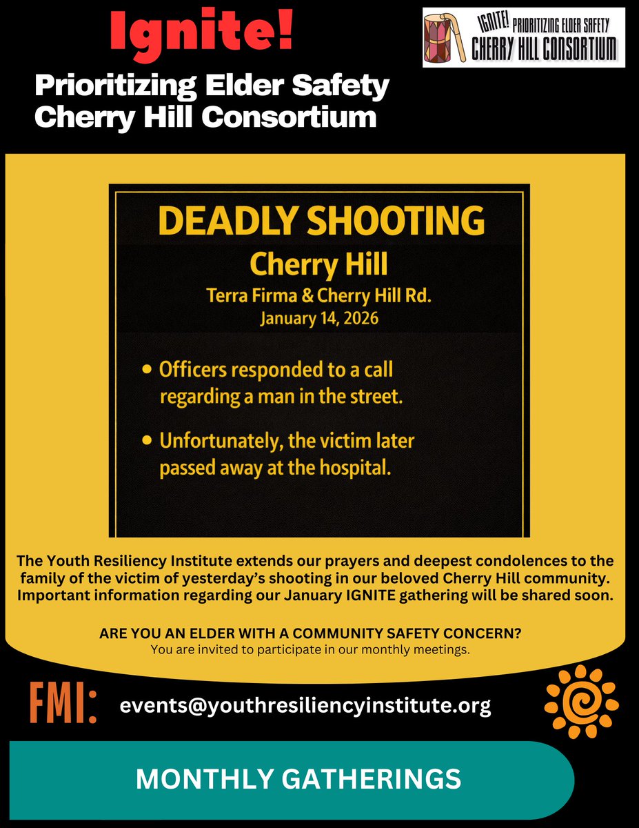 On Rev. Dr. Martin Luther King Jr.’s birthday, YRI honors a legacy rooted in courage—the courage to confront violence in our streets, our systems, and in our silence. We extend our prayers to the family of the victim of yesterday’s shooting in our beloved Cherry Hill community.