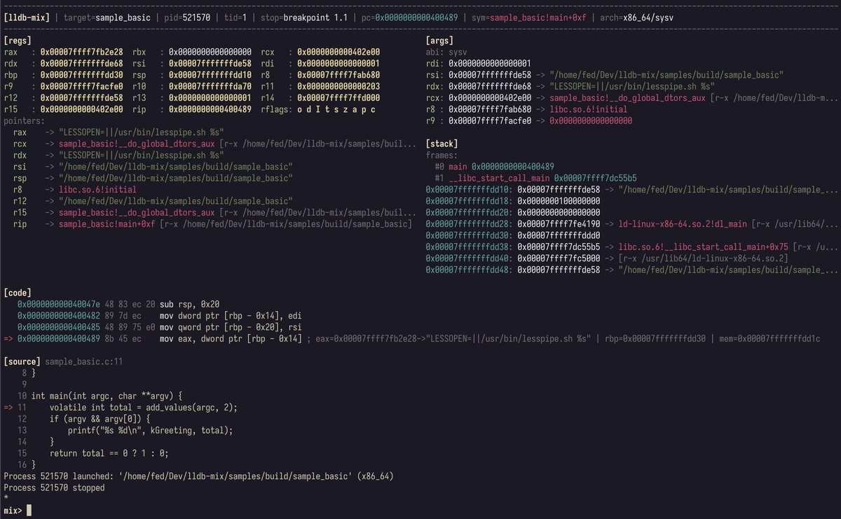rt1rz's tweet photo. a new lldb tui i'm working on. source on my github. https://t.co/I5mU6mg7uw