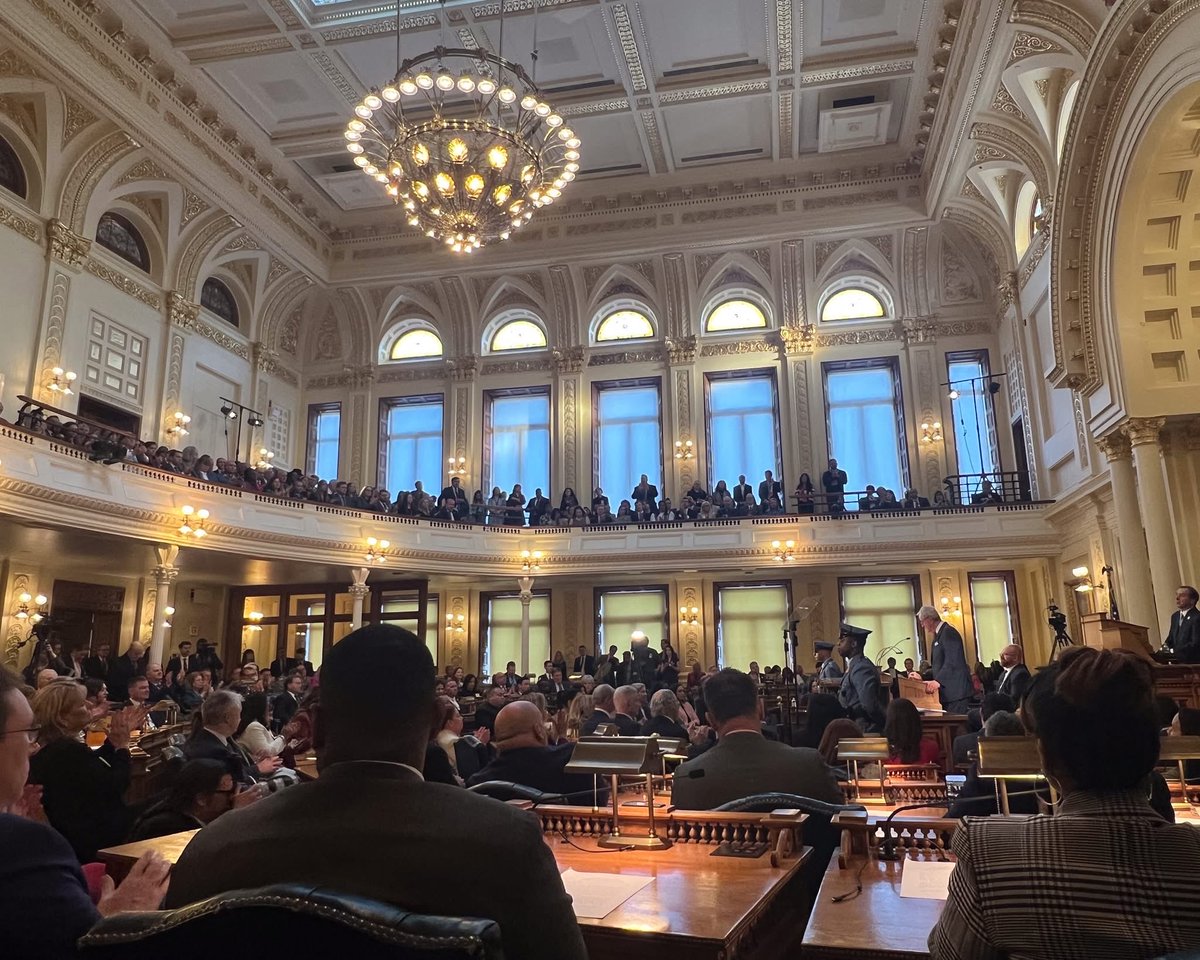 JasonCilento's tweet photo. On Jan. 13, as President of NJCM, I joined Executive Director Amanda De Palma in Trenton for the swearing-in of the NJ General Assembly and Gov. Phil Murphy’s final State of the State. Looking forward to continued progress for NJ in 2026 and beyond. https://t.co/MKCNc3w4HC