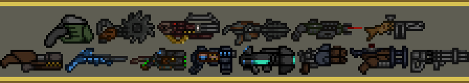 AbsoluteBoom96's tweet image. Remake of my OpenArena weapon sprites, but this time in the Terraria size.
#pixelart #pixelartist #pixelweapons #terraria #quake #openarena