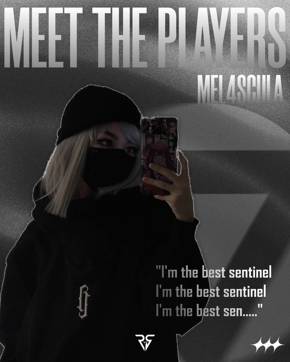 RCS GC: very own sentinel prodigy <a href="/mel4sculaa/">RCS mel4sculaa</a> she is here as rookie with open qualifiers being her first ever officials. 

Making her name with the first game going an astounding 26-12 k/d

Watch out for the lurk.
We support your journey mel!!

Gfx: <a href="/SpectralVLR/">AF Spectral</a> 
#gorcs #rcsgc