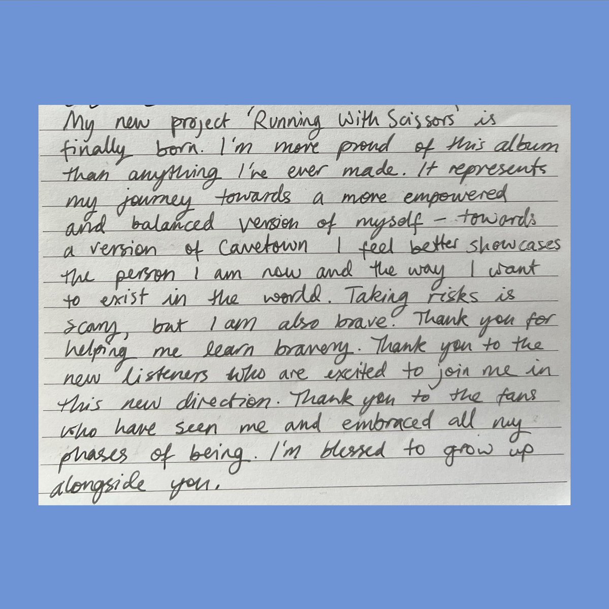 CAVETOWN's tweet image. my new project ‘Running With Scissors’ is finally born. i’m more proud of this album than anything i’ve ever made.