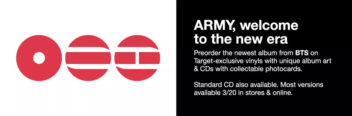 ARIRANG is available to pre-order on Target website and available in store on March 20.

target.com/c/bts/-/N-qk4xu