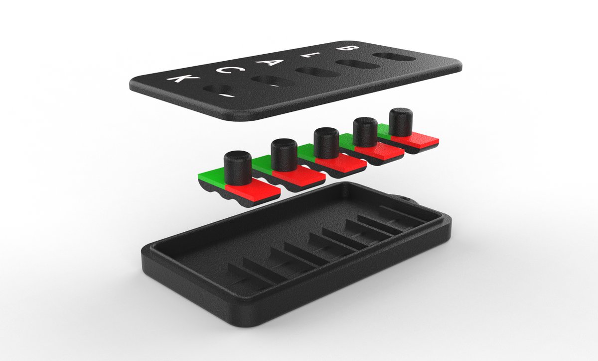 VRasanga43409's tweet image. Fidget Toy Design – Sliding Button ConceptCompact, tactile design with a simple internal mechanism.Designed in SolidWorks | Rendered in KeyShot— V-CAD

Hashtags:
 #VCAD #ProductDesign #FidgetToy #CADDesign #SolidWorks