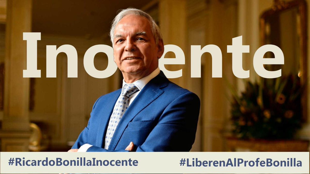 #LiberenAlProfeBonilla
#RicardoBonillaInocente 
Me sumo a esta campaña por la trayectoria del Profesor Ricardo Bonilla.