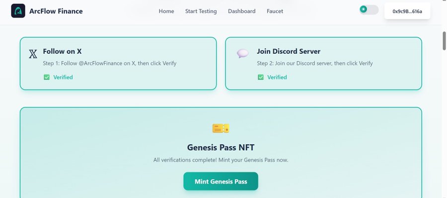 vallydcrypt's tweet image. Exploring @ArcFlowFinance — a native DEX &amp;amp; liquidity hub on the Arc L1 blockchain with USDC-native swaps, reflection token support &amp;amp; NFT incentives on testnet! 🔗 Built for traders &amp;amp; communities....