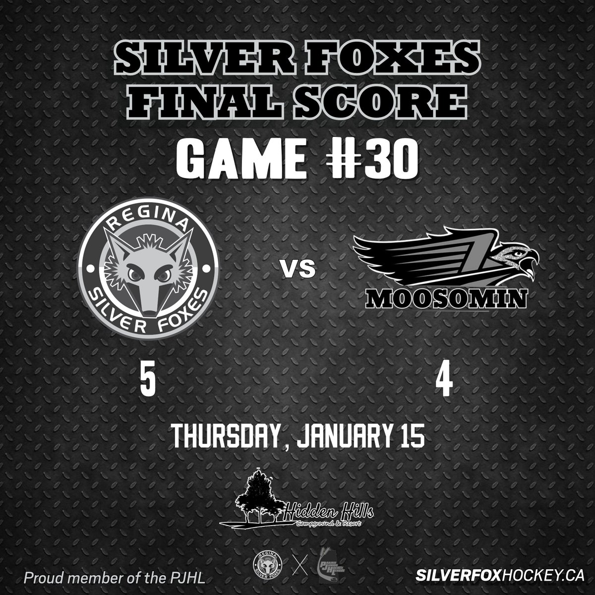 FINAL: Silver Foxes 5, Steelhawks 4 (SO)

The Foxes pick up their first win of the season with a shootout win over the Steelhawks at the Wick!

Coming up: The Foxes head north to for a pair of weekend road games against the Westleys and Chiefs.