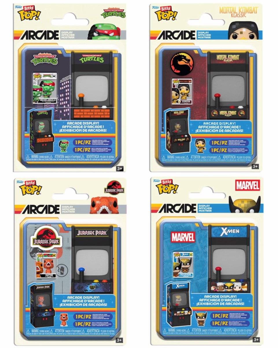 FunkoPOPsNews's tweet image. First look! Brand new Funko Bitty POP! Arcades! Dropping at the links below … this Monday! 9AM PT!

   EE ~ fnkpp.com/EE
   Amzn ~ fnkpp.com/Am121
   FS ~ fnkpp.com/FS

#Ad #BittyPOP #FunkoPOPNews #Funko #FunkoPOP