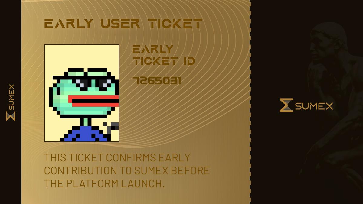I want to become one of the EARLY BIRDS in <a href="/Sumex_Labs/">SUMEX | Web3 SuperApp</a>!

Only 15,000 roles - and they’re getting claimed fast.

Their first OG-PASS wave was claimed in just one day, I’m not missing this one.

TGE SOOOOOON!

btw - check out my excellent ticket