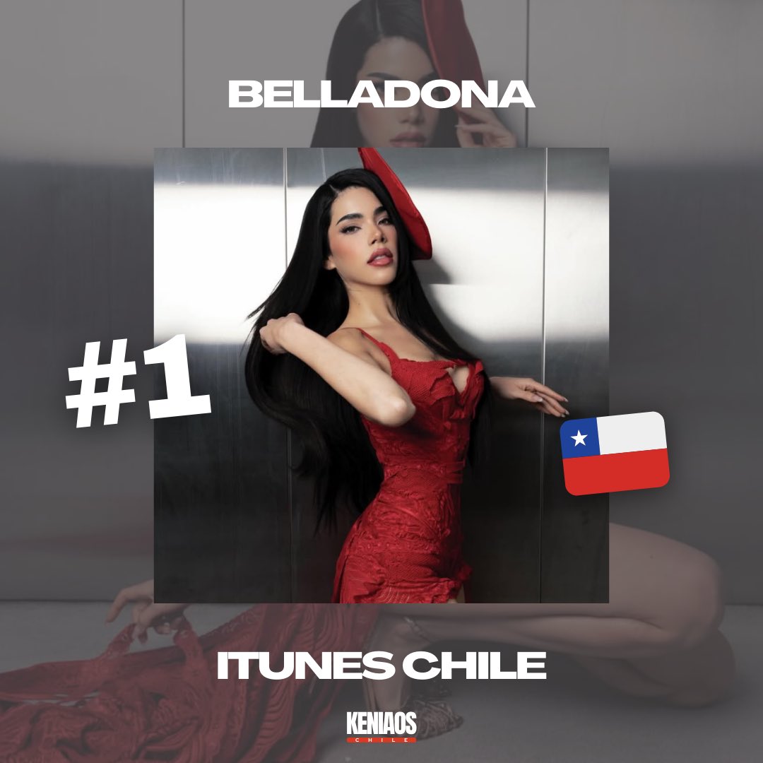 🇨🇱 iTunes Chile:

#1. “Belladona” - @KeniaOS (NEW)