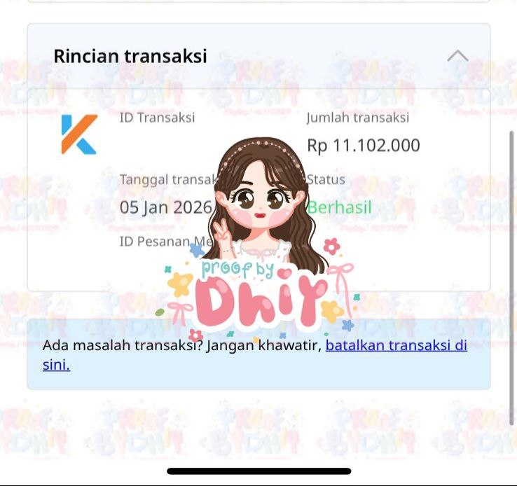 hallodhiy's tweet image. 💸Transaksi BIGNOM 𝓅𝓊𝓃𝓎𝒶 𝒟𝒽𝒾𝓎 Januari 2026 💸

💐 KREDIVO 11.100.000
💐 KREDIVO 8.400.000
💐 SPAYLATER 6.372.500
💐 SPAYLARR 5.000.000

💰 Gestun trusted 1000 % since 2023 💯 Testi t.me/bydhiy dan wa only wa.me/6287771299564
#zonauang #zonaba #gestun