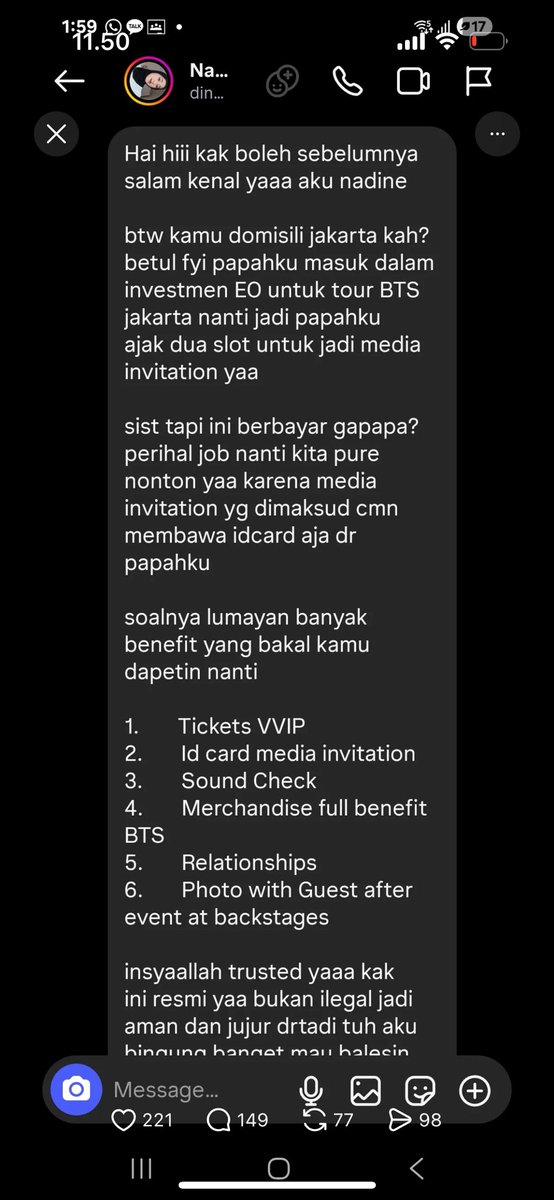 monienyamjun's tweet image. Wkwkw ngapain juga Bejir BTS yg segede itu harus nyari nyari media invitation ke orang random 😭